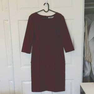 Burgundy MM.LaFLeur cocktail dress